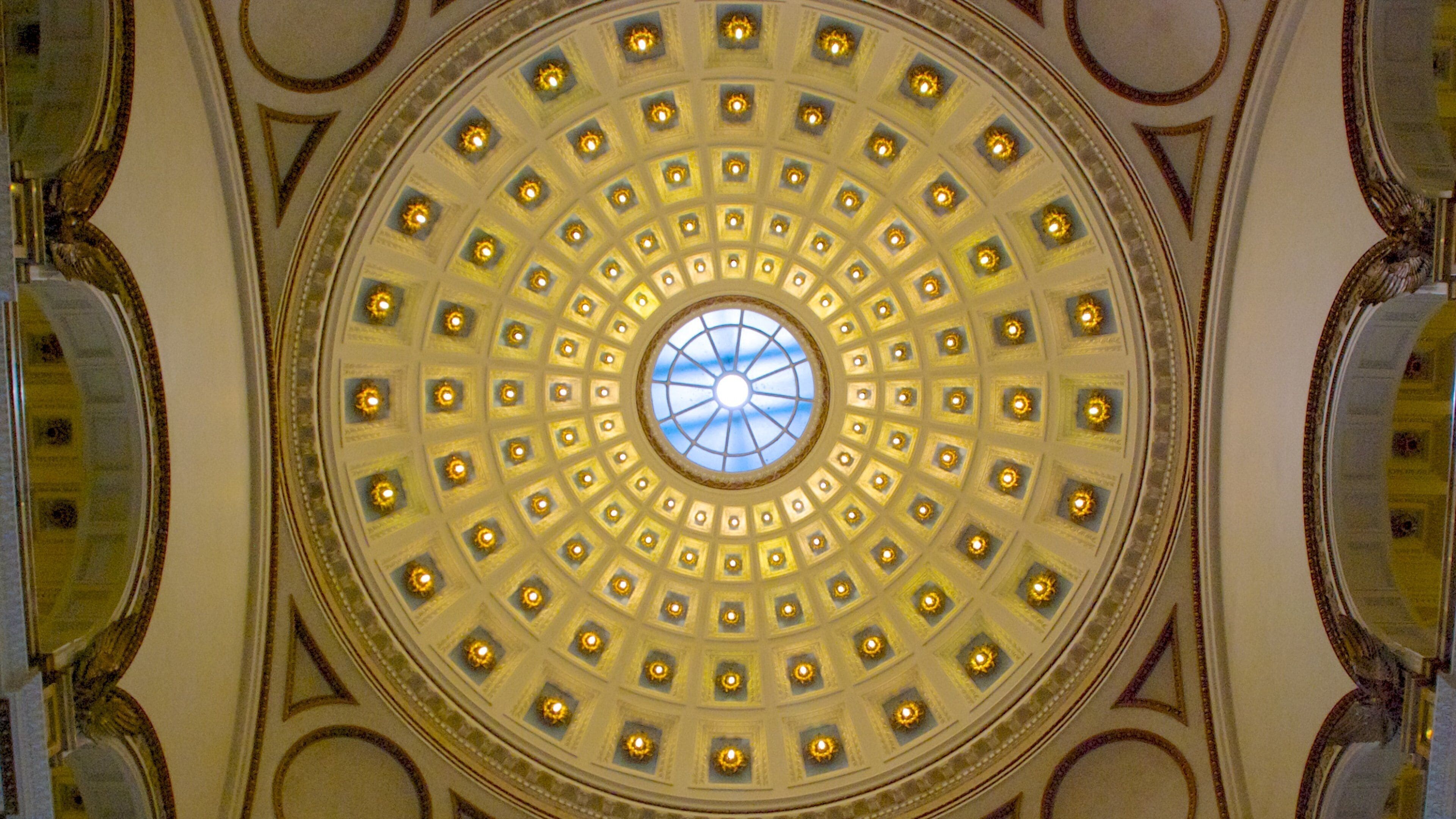 Milwaukee Public Library which includes heritage architecture and interior views
