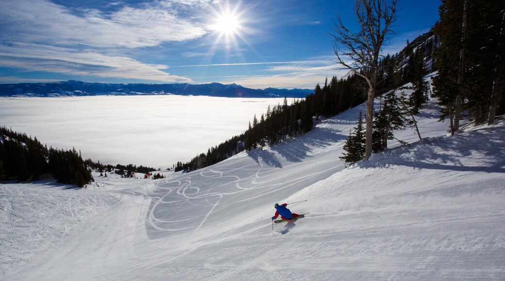 잭슨홀 마운틴 리조트 을 보여주는 눈, 스노클링 과 산