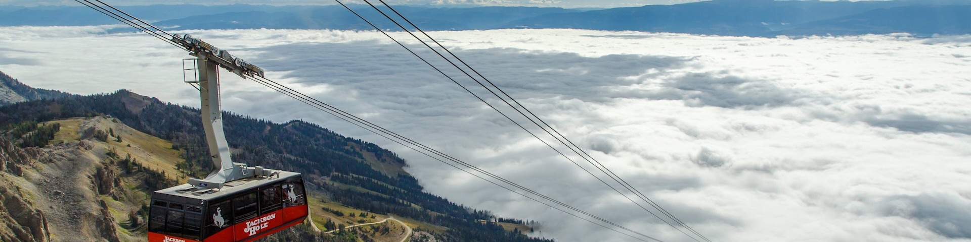 Teleférico em Jackson Hole.