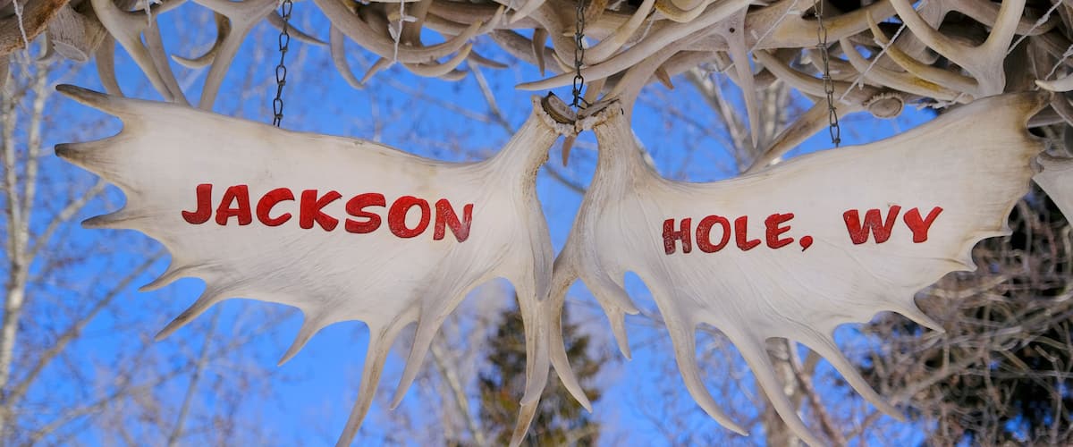 Antler Arch in Jackson Hole Wyoming Landmark