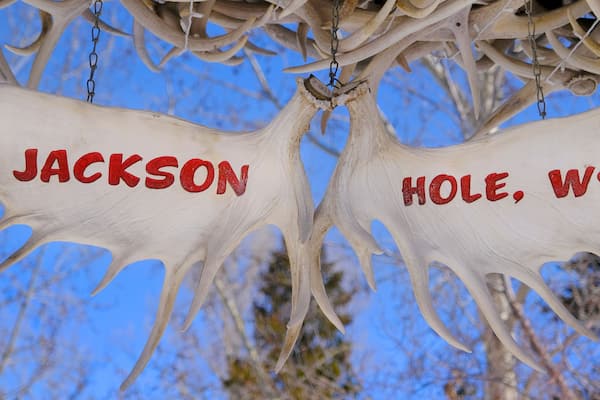 Antler Arch in Jackson Hole Wyoming Landmark