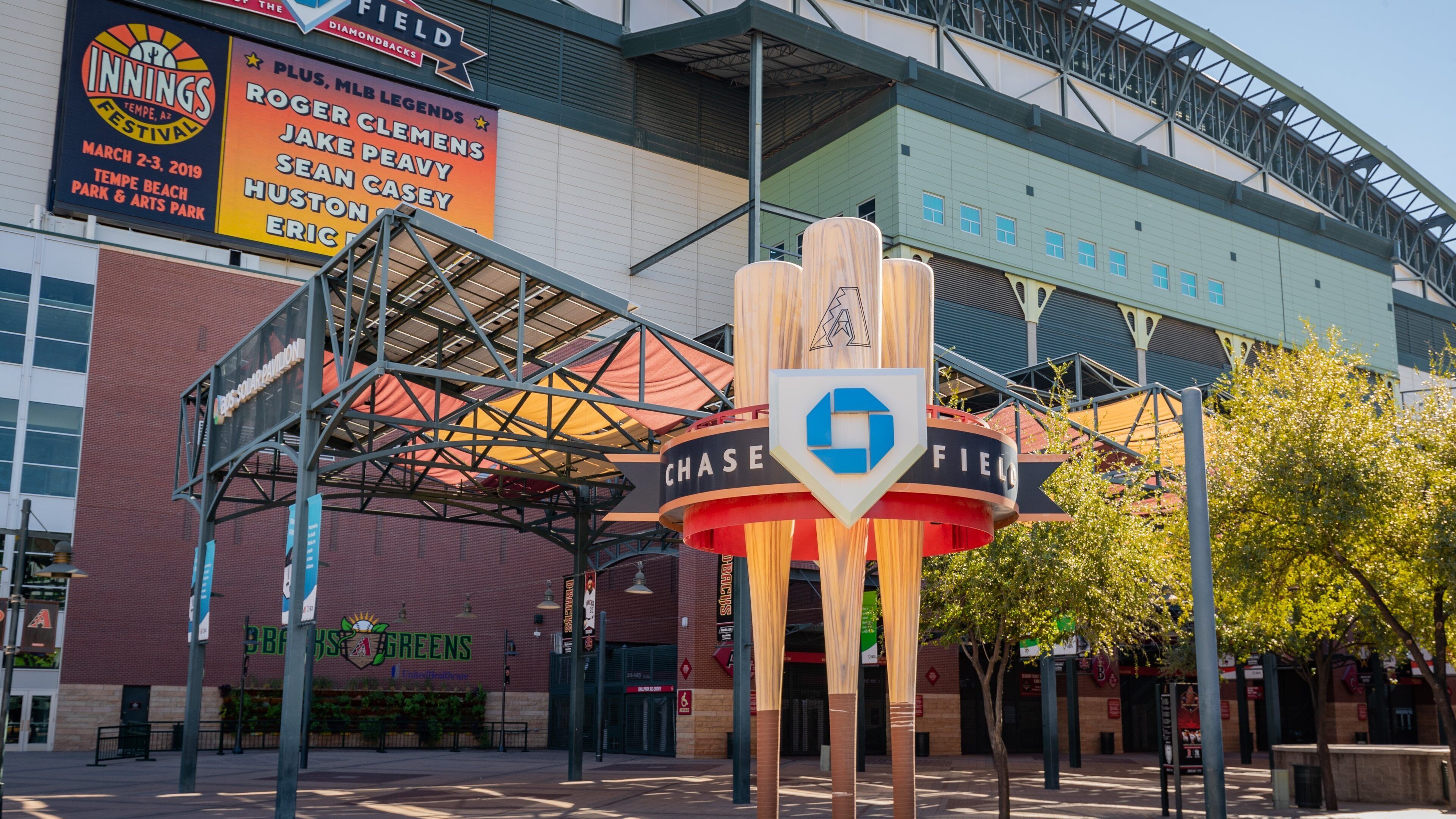 Chase Field showing signage