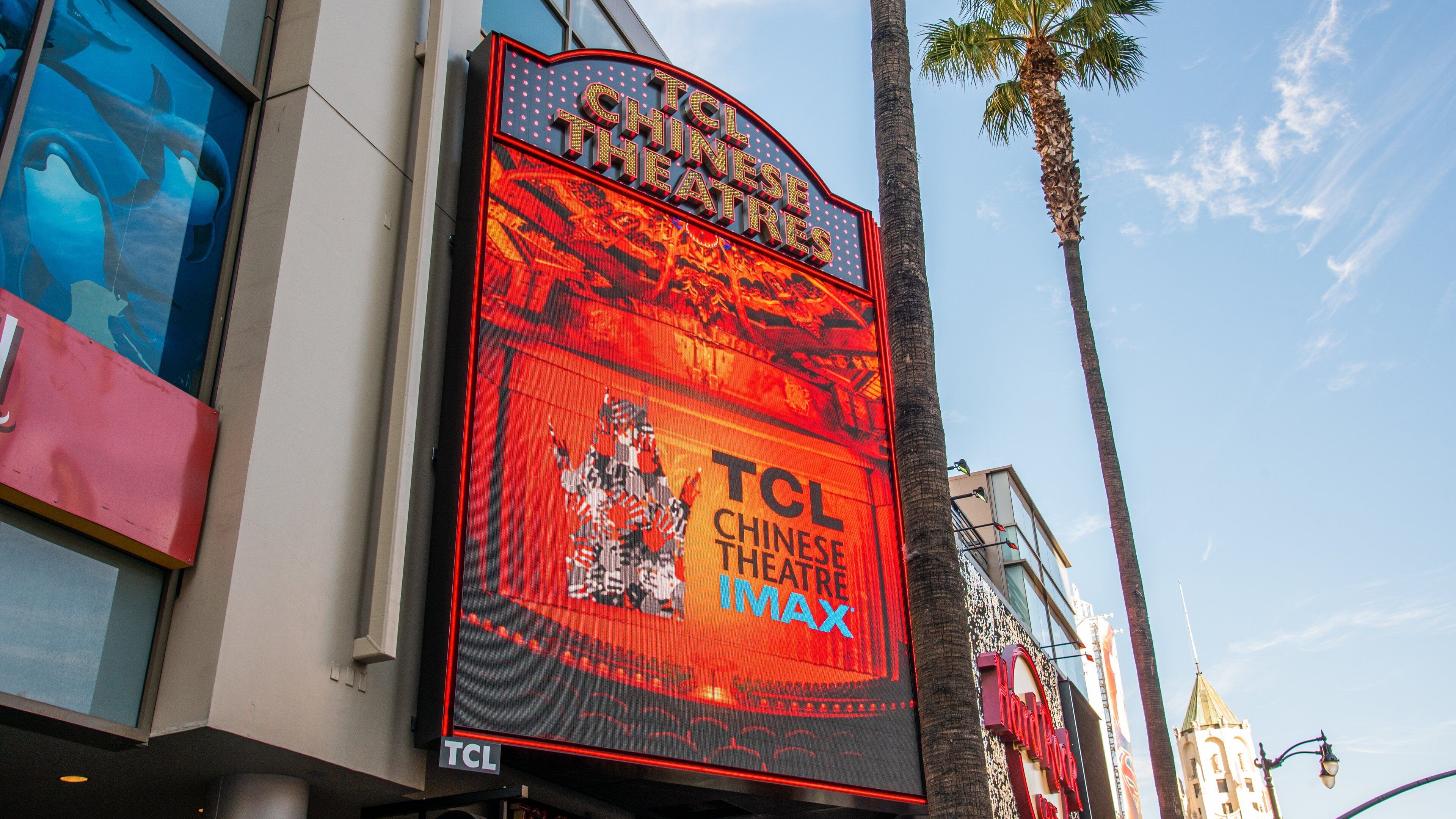 TCL Chinese Theatre featuring signage