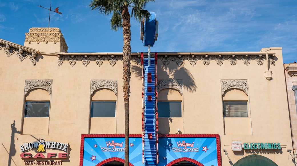 Hollywood Wax Museum which includes signage