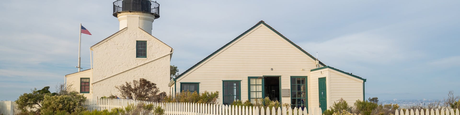 Point Loma Lighthouse featuring a lighthouse