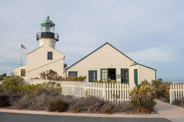 Point Loma Lighthouse featuring a lighthouse