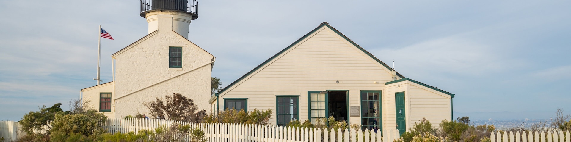 Point Loma Lighthouse featuring a lighthouse