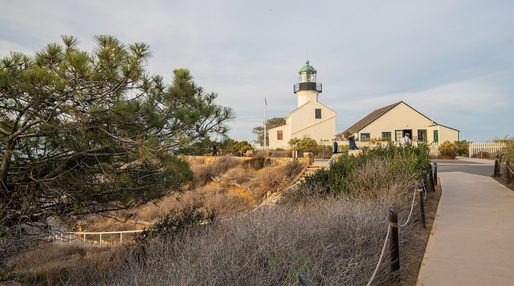 Point Loma Lighthouse featuring a lighthouse