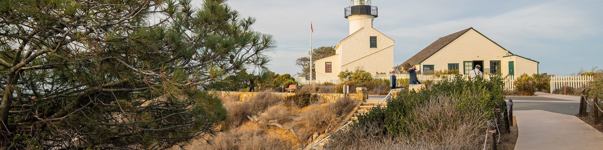 Point Loma Lighthouse featuring a lighthouse
