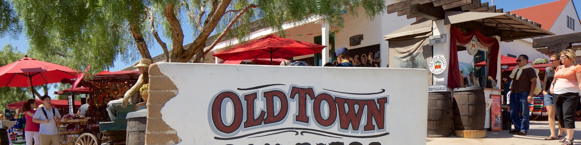 Parque estatal Old Town San Diego ofreciendo señalización