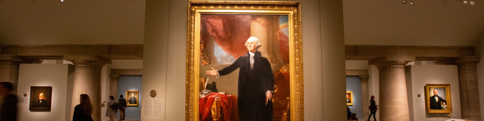 National Portrait Gallery showing interior views and art