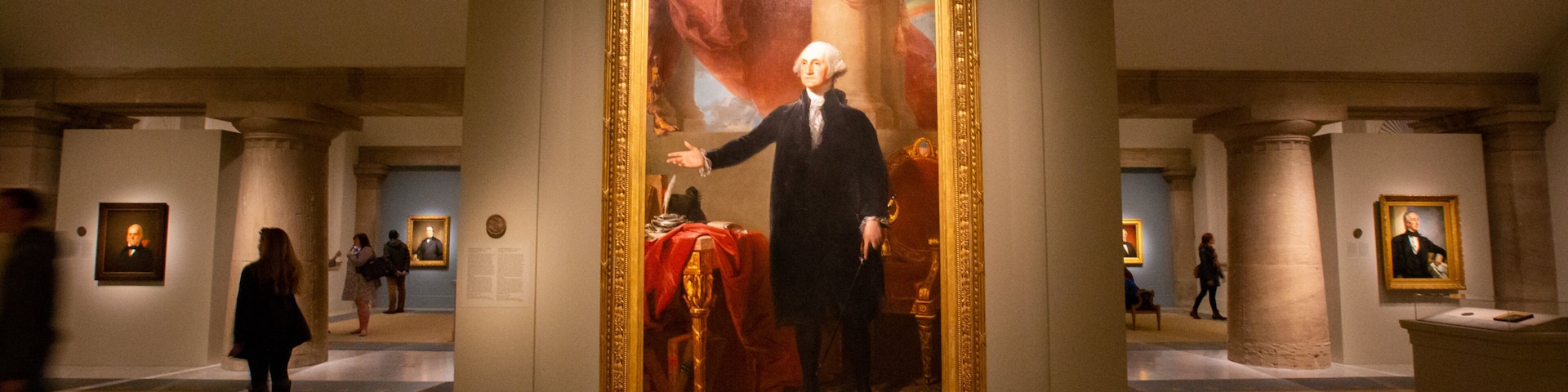 National Portrait Gallery showing interior views and art