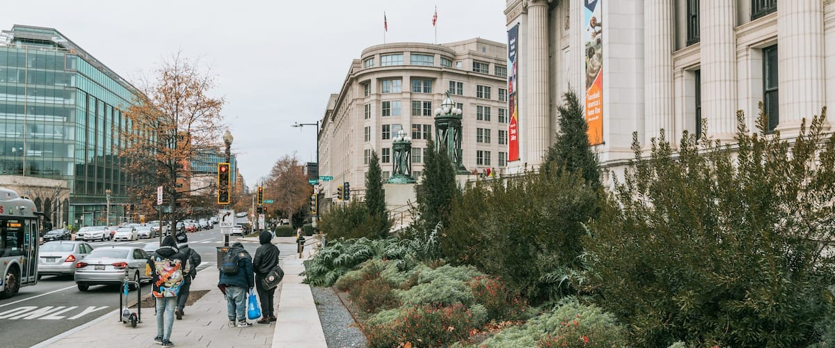 National Postal Museum featuring a city and street scenes