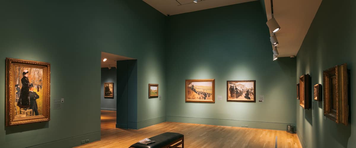 Phillips Collection featuring interior views and art