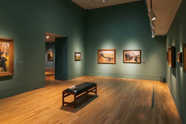 Phillips Collection featuring interior views and art