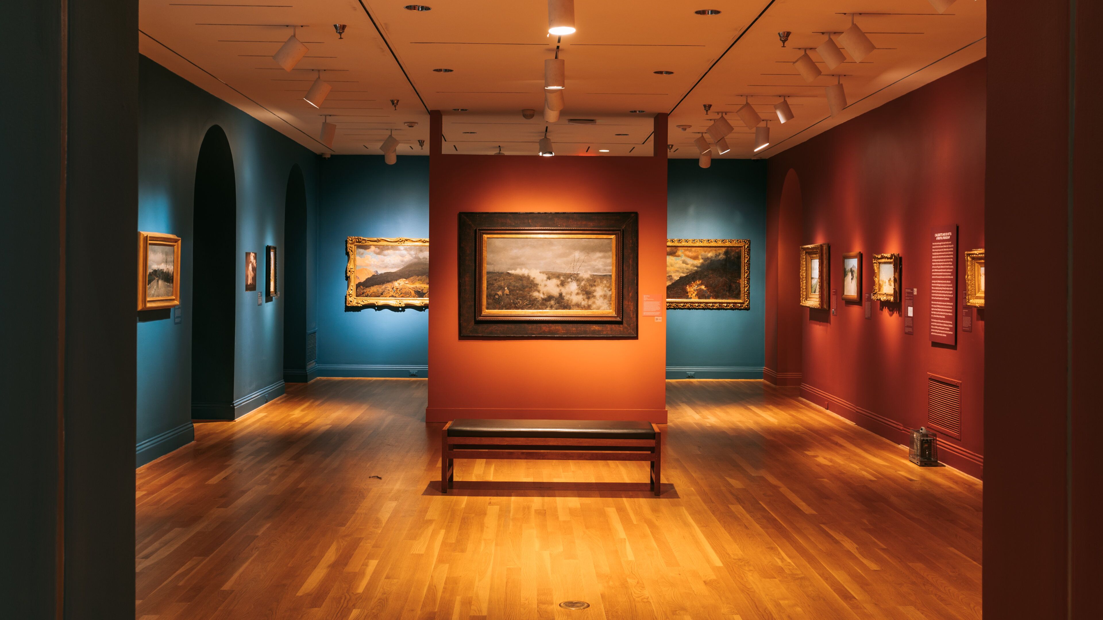 Phillips Collection featuring art and interior views