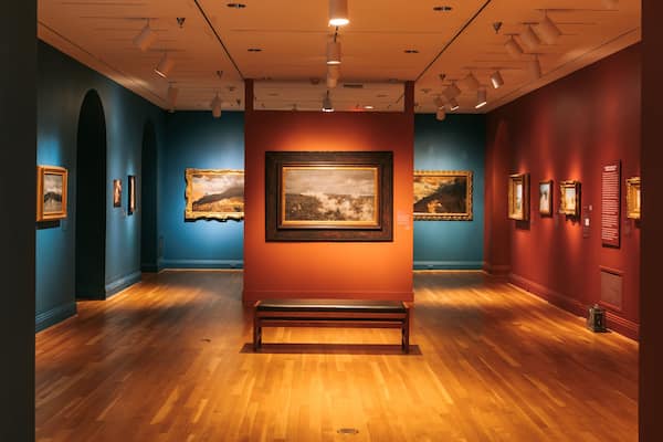 Phillips Collection featuring art and interior views
