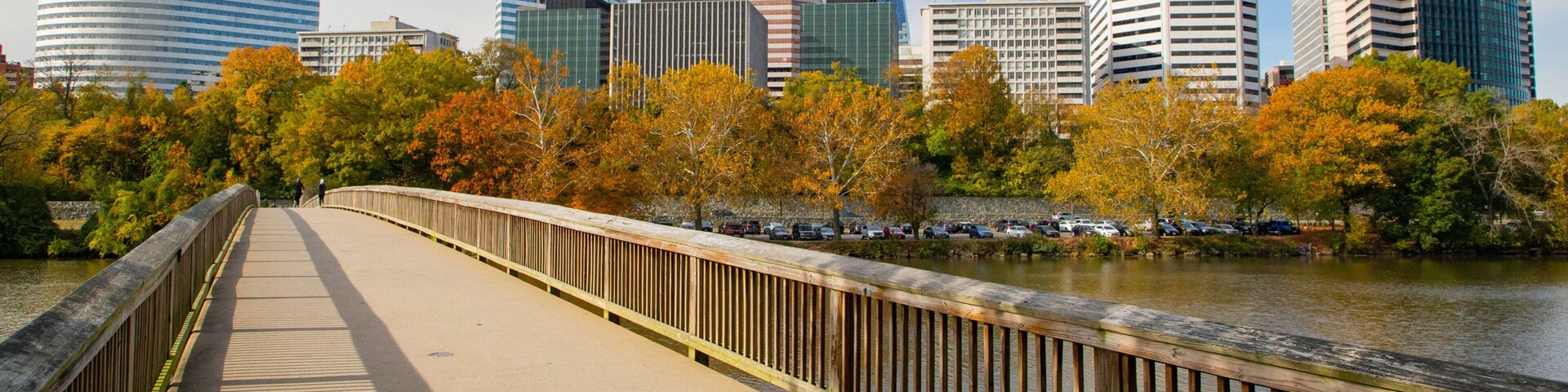 Theodore Roosevelt National Park which includes a city, a bridge and a river or creek