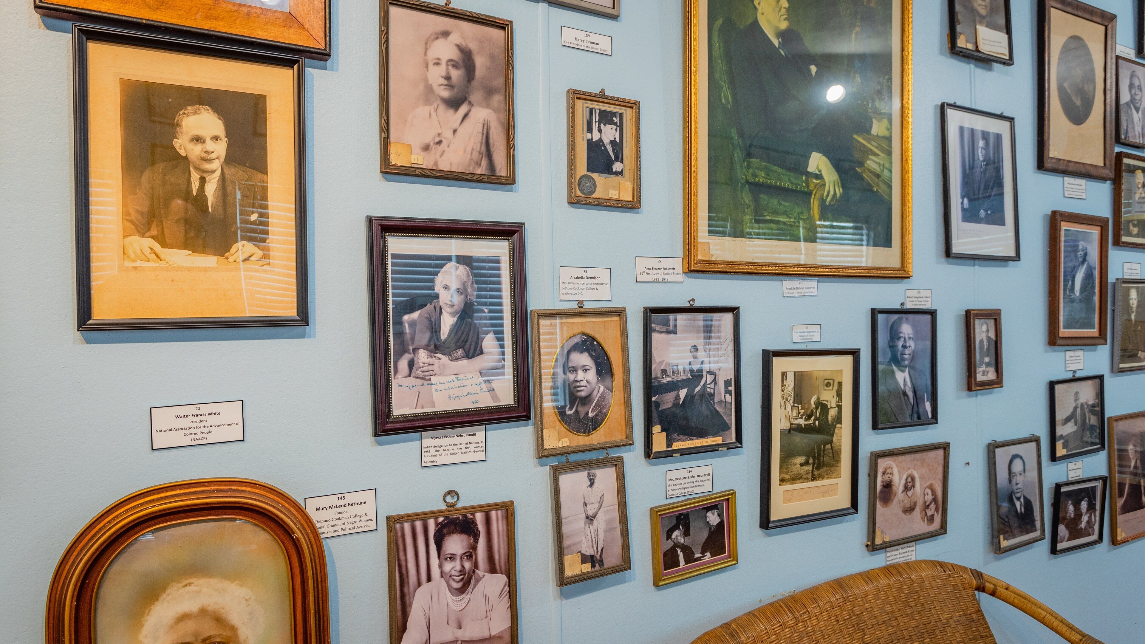 Mary Bethune Home showing heritage elements and interior views
