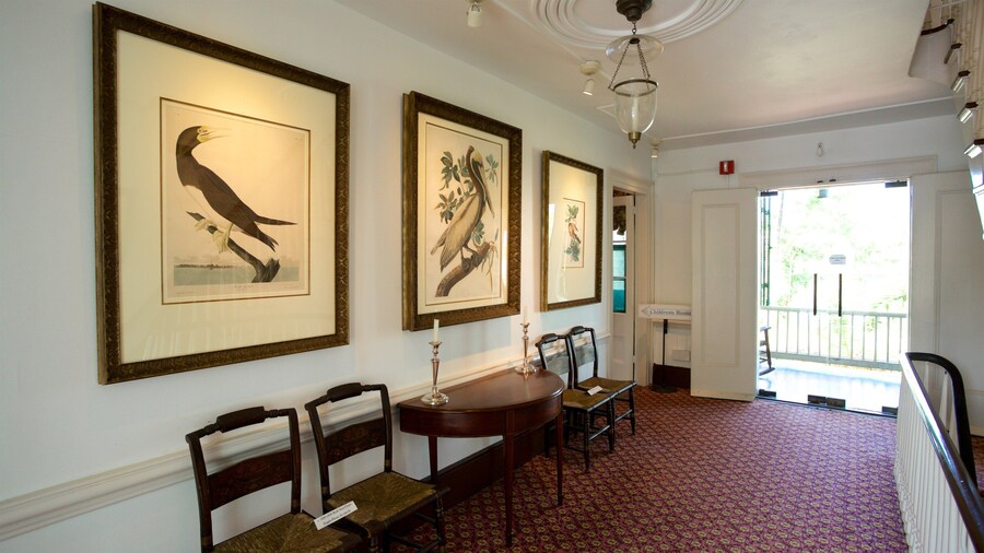 Audubon House and Tropical Gardens which includes interior views, a house and art