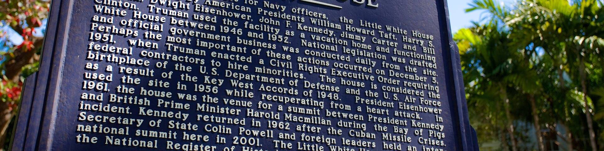 Harry S. Truman Little White House showing signage