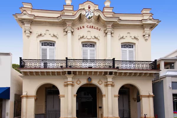 KEY WEST, FLORIDA, USA - September 2012: San Carlos institute is a historic Key West building also known as "La casa de Cuba"