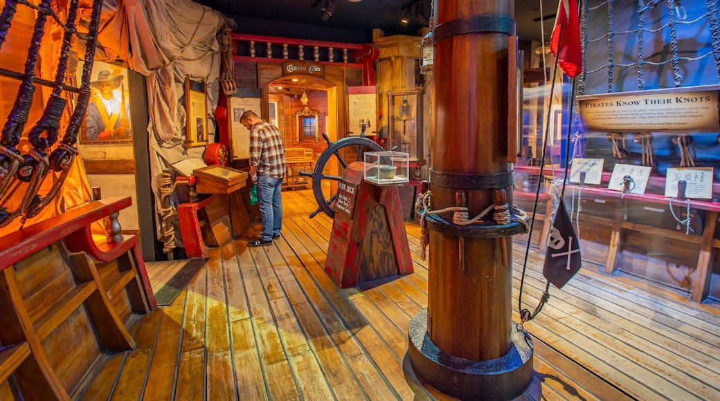 St. Augustine Pirate and Treasure Museum featuring interior views