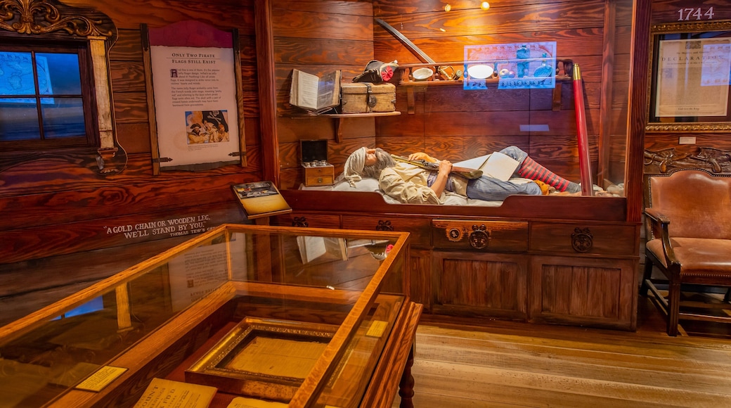 St. Augustine Pirate and Treasure Museum featuring interior views