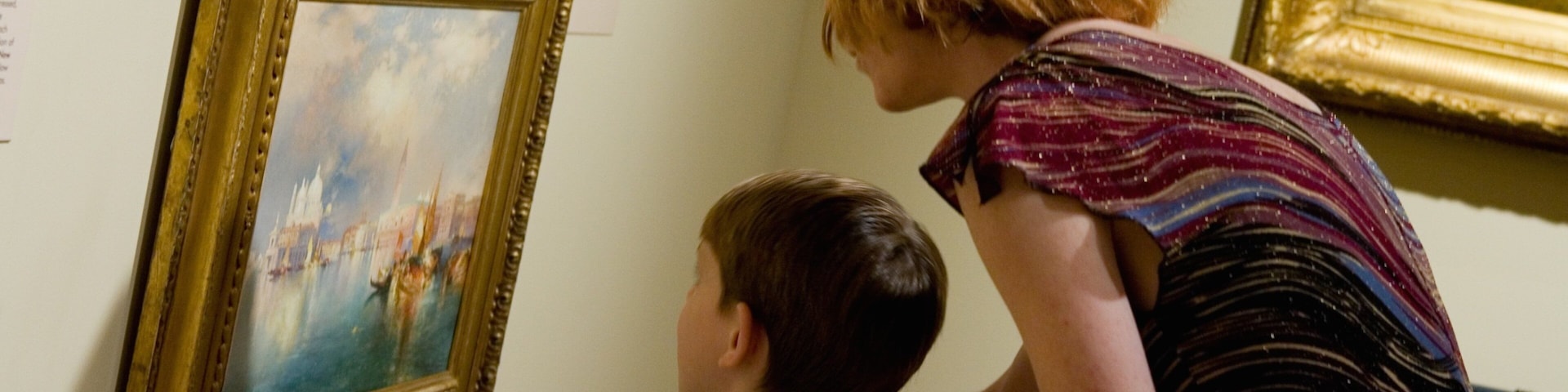 Cummer Museum of Art and Gardens showing art as well as a family