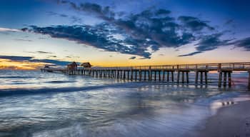 Sunset over Naples Pier, Florida