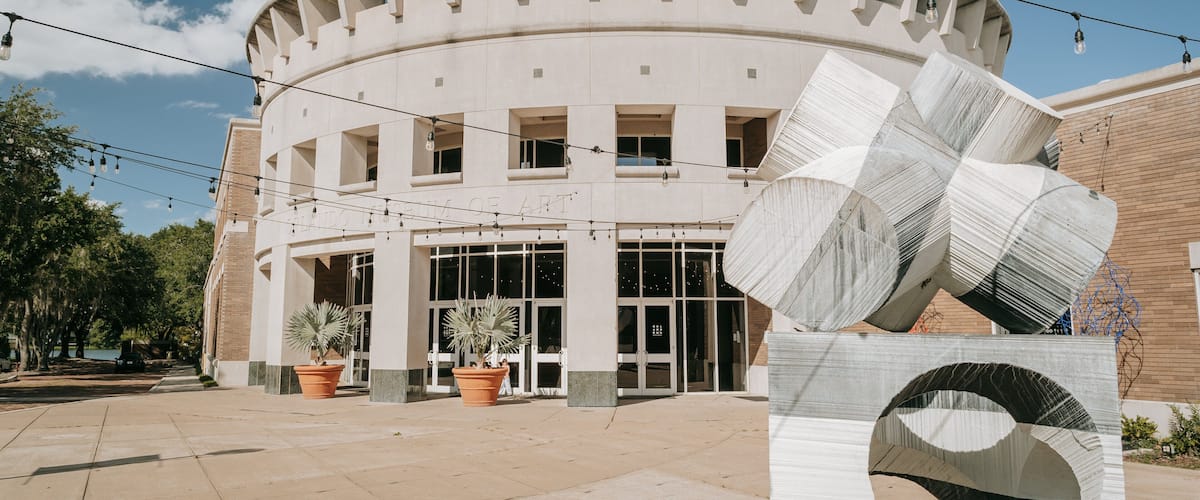 Orlando Museum of Art featuring outdoor art