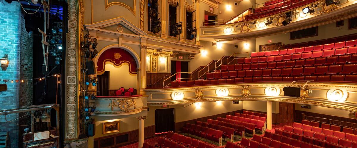 Asolo Theatre for the Performing Arts which includes theater scenes and interior views