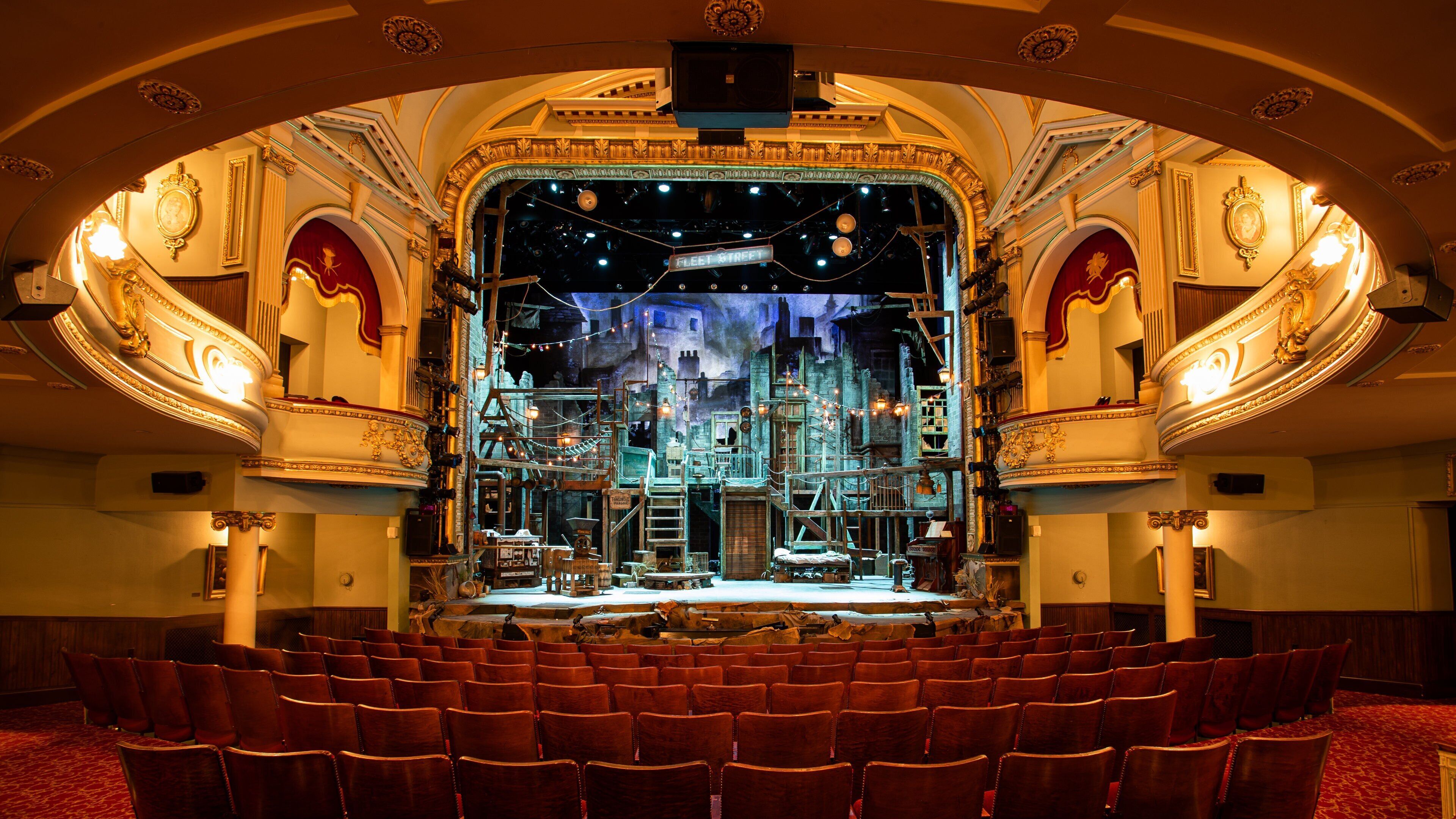 Asolo Theatre for the Performing Arts featuring theater scenes and interior views