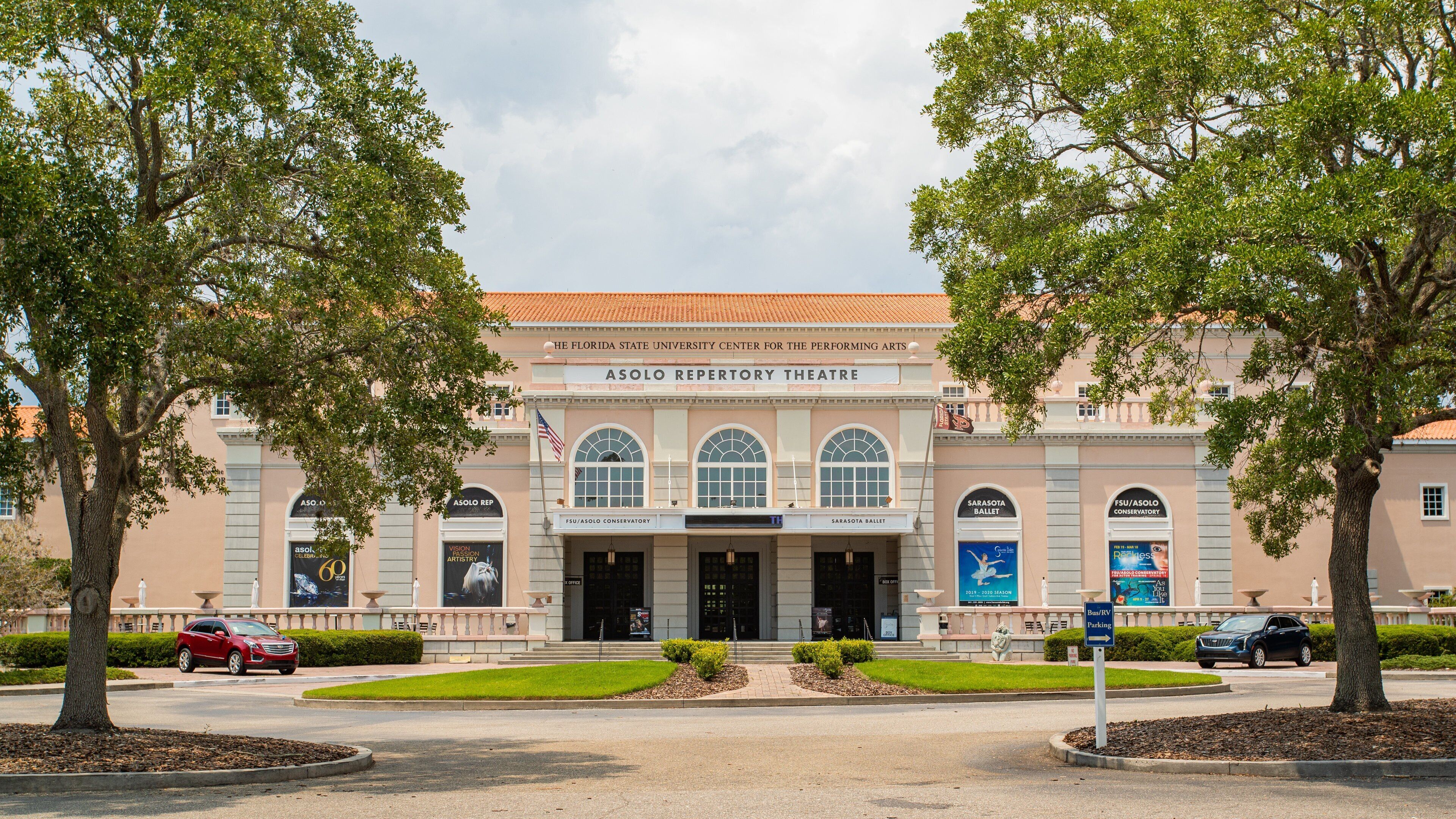 Asolo Theatre for the Performing Arts which includes signage