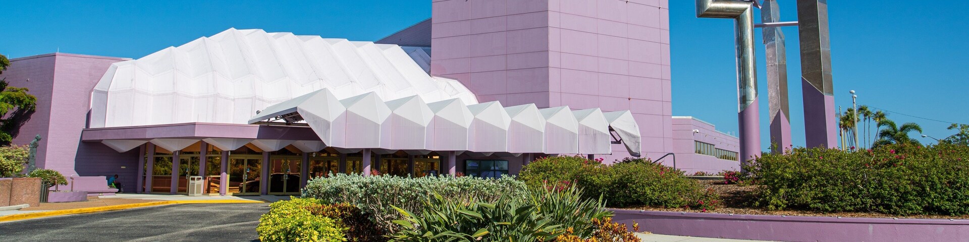 Van Wezel Performing Arts Hall which includes signage