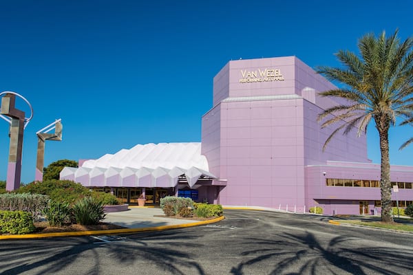 Van Wezel Performing Arts Hall which includes signage