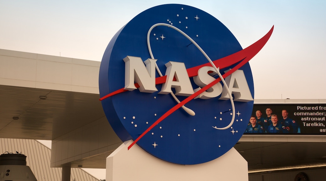 Kennedy Space Center mostrando sinalização