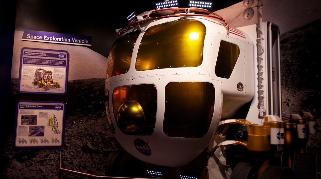 JFK Space Center showing interior views and rides