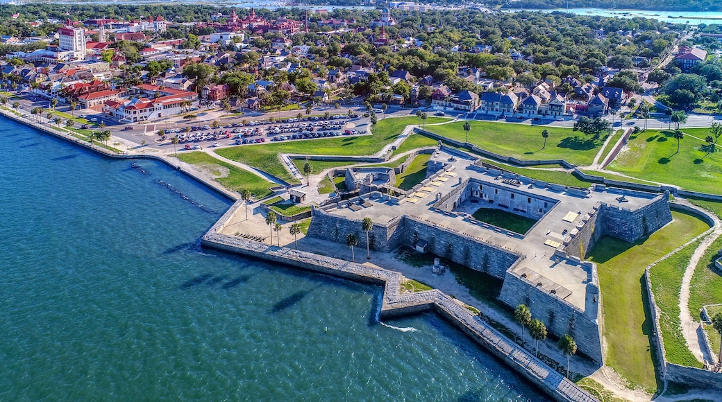 Aerial of St Augustine, Florida