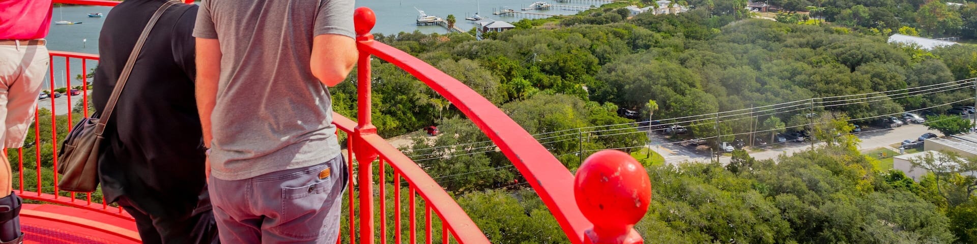 St. Augustine Lighthouse & Maritime Museum showing views and landscape views as well as a couple