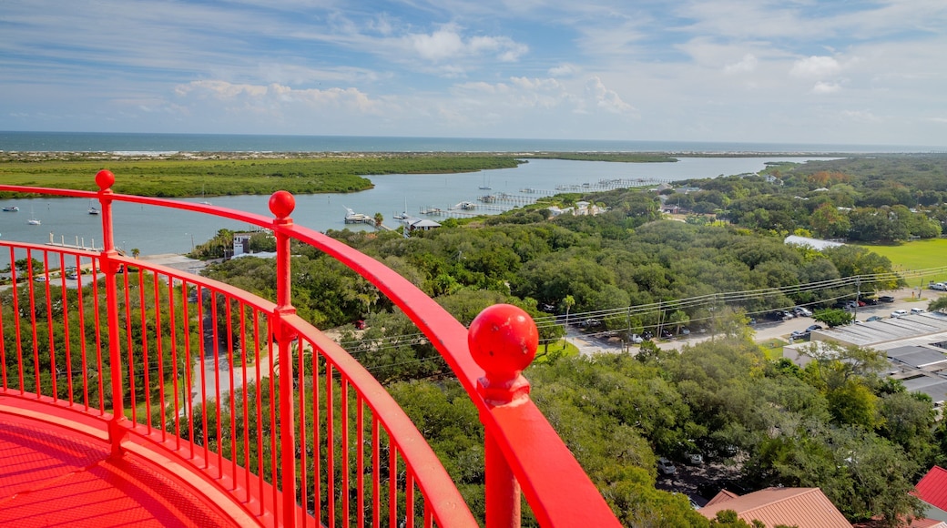 St. Augustine Lighthouse & Maritime Museum showing landscape views, a river or creek and views