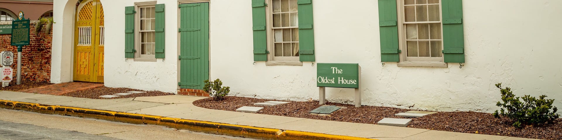 Gonzalez-Alvarez House featuring heritage elements and signage