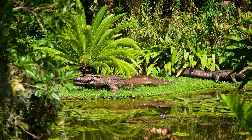 McKee Botanical Garden which includes outdoor art and a pond