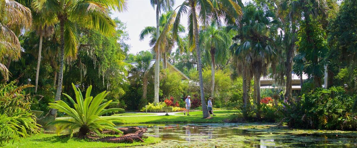 McKee Botanical Garden featuring a pond