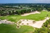 Aerial view of Sandridge Golf Club in Vero Beach, Florida, United States.