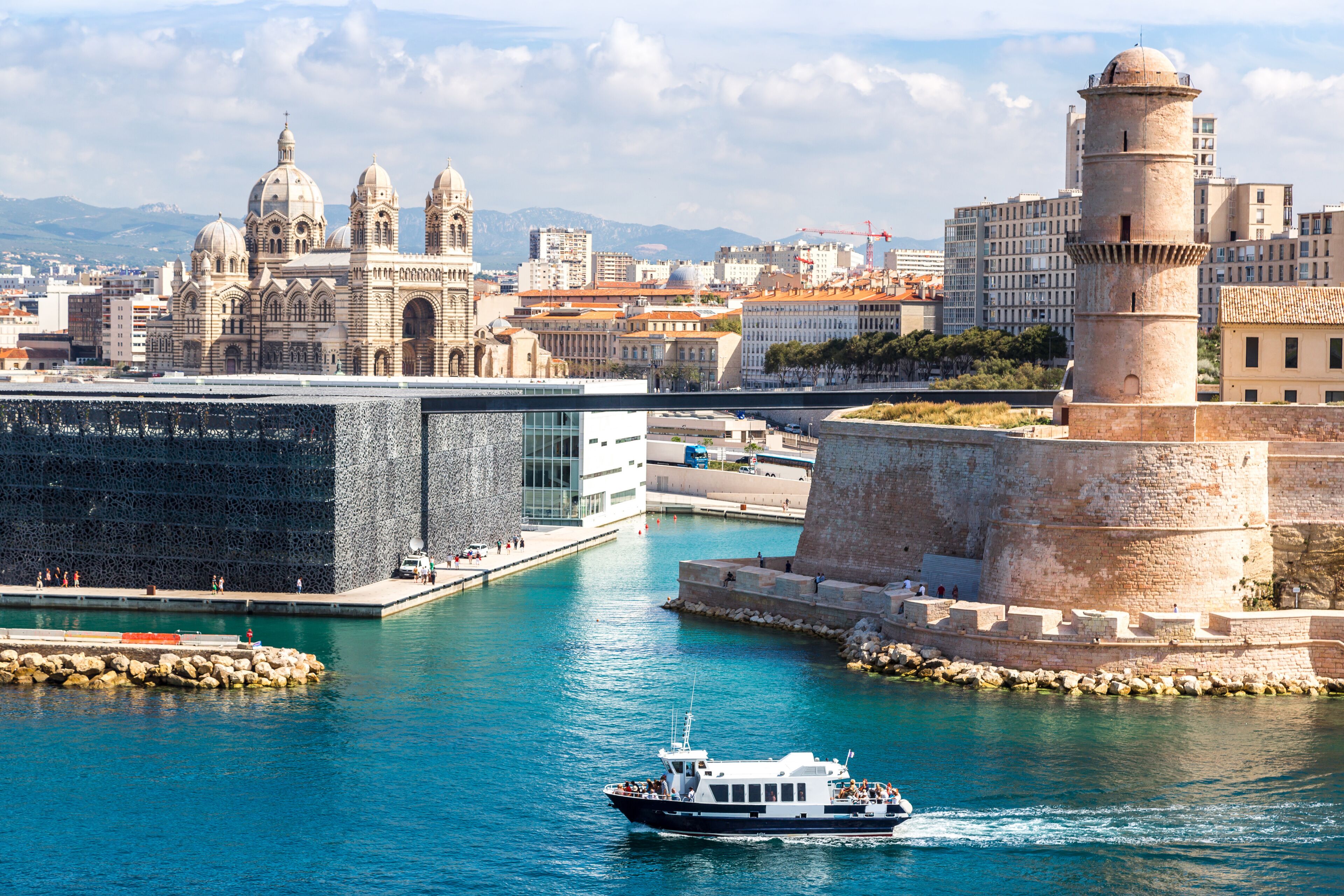 Saint Jean Castle and Cathedral de la Major  in Marseille