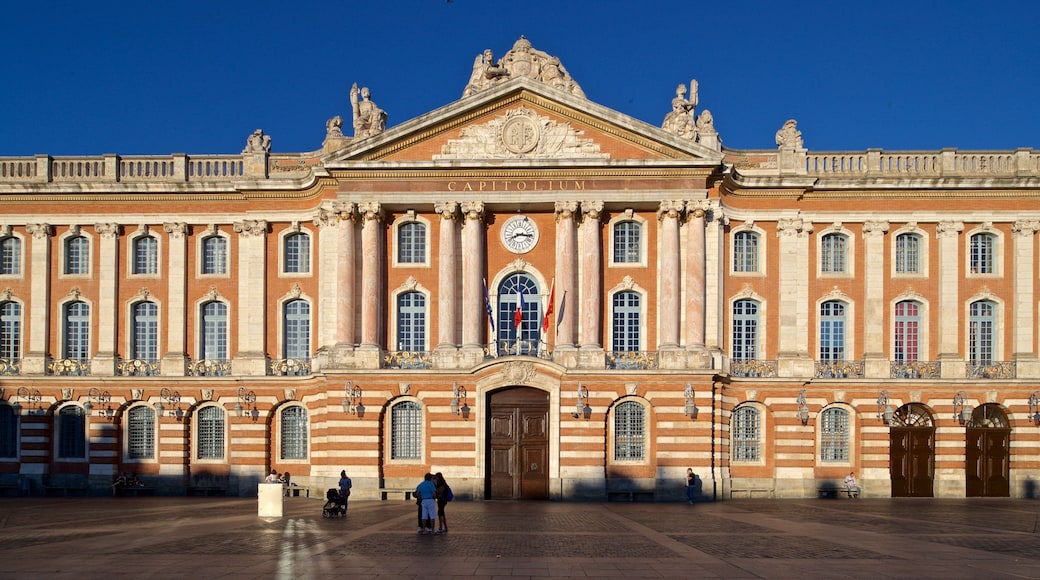 Capitole de Toulouse which includes a square or plaza, street scenes and heritage architecture