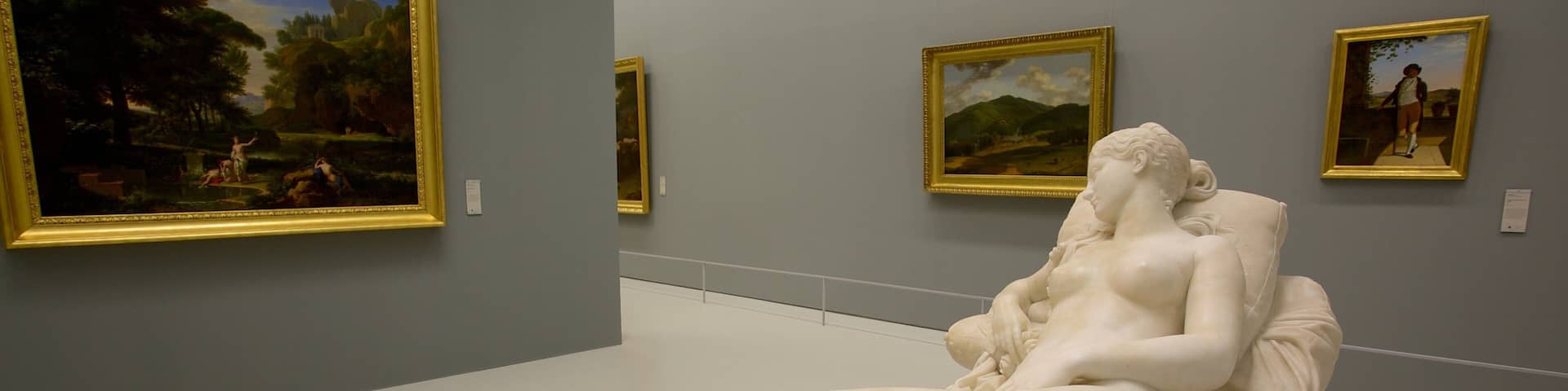 Fabre Museum featuring art, a statue or sculpture and interior views