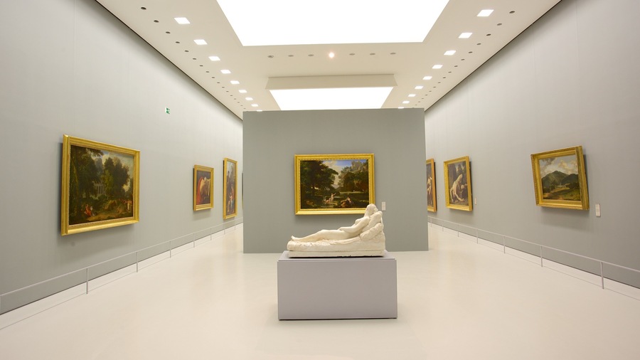 Fabre Museum featuring art and interior views