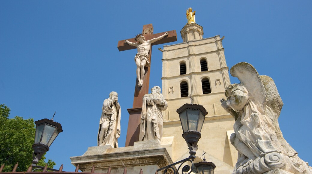 Avignon Cathedral showing heritage architecture, a church or cathedral and religious aspects